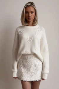 Comfortable And Warm Crew Neck Pullover Sweater