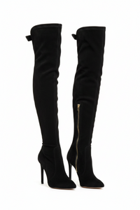Suede Side Zipper Mid-calf Fashion Women's Boots