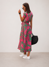 Women's Fashionable Printed Beach Dress