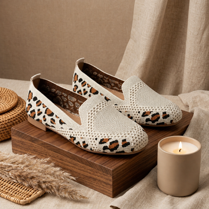 Mocassins pour femme respirants à petit talon – Confort et élégance au quotidien