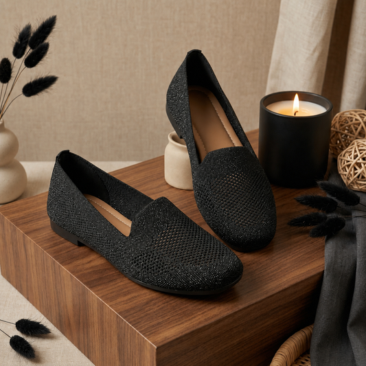 Mocassins pour femme respirants à petit talon – Confort et élégance au quotidien