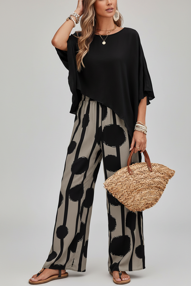 Summer Casual Women's Trousers Suit